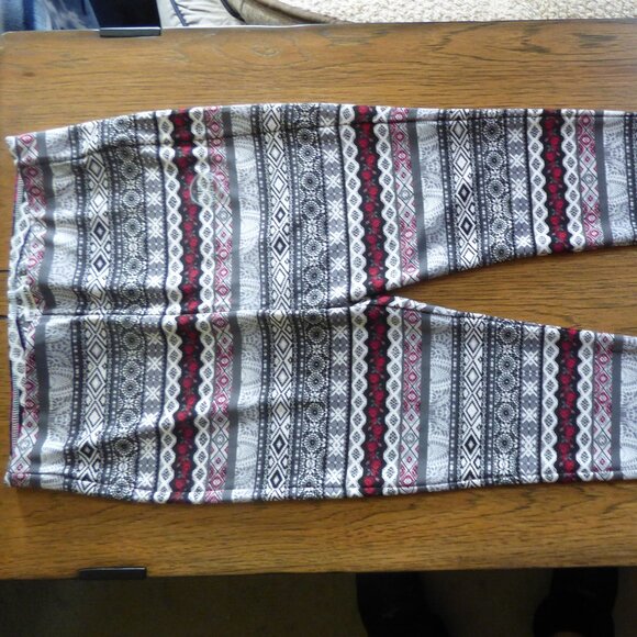 BETHANY MOTA GOTH SKIING FAIR ISLE MULTI COLOR HIGH RISE LEGGINGS XL - Picture 1 of 10